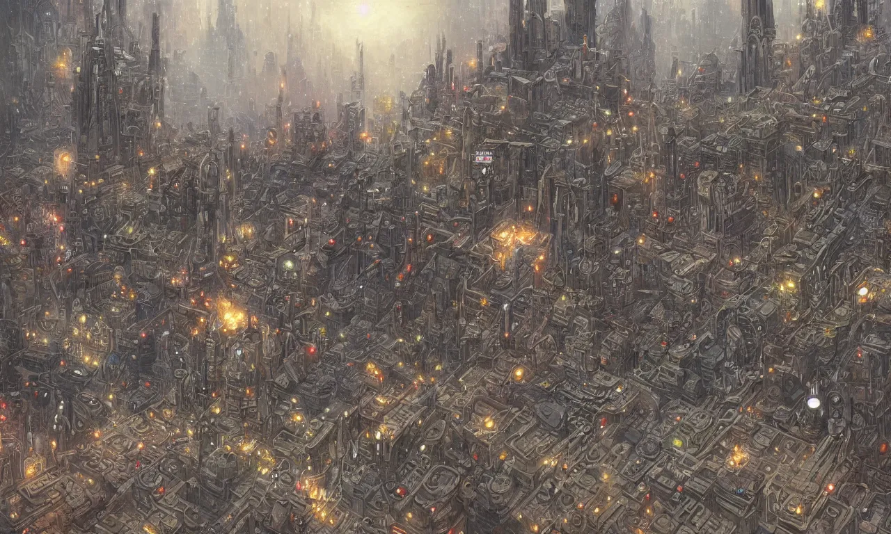 Prompt: highly detailed, intricate stunning image of star wars city landscape, from street level, by shaun tan, stunning atmosphere