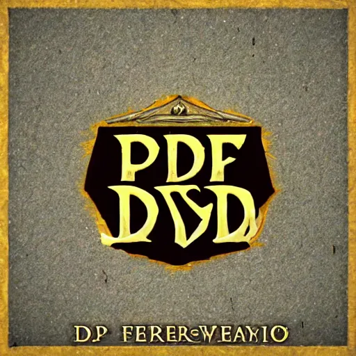 Prompt: Feywild themed D&D Logo