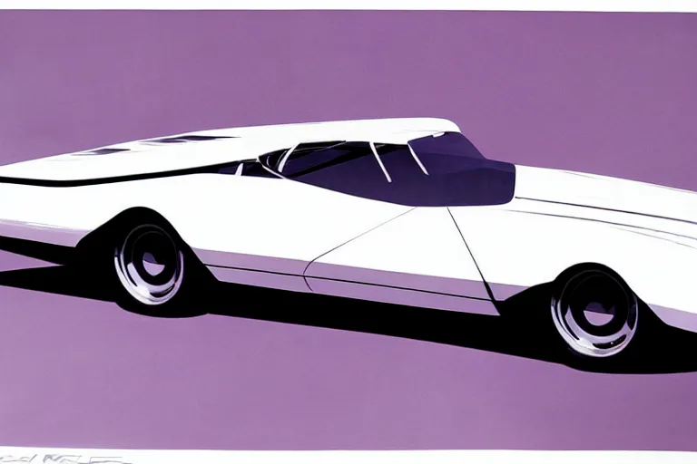 Image similar to car, white background!!!!!!!!!!, design by Syd Mead