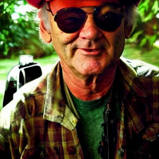 Image similar to bill murray as hunter thompson, movie still, promotional shot