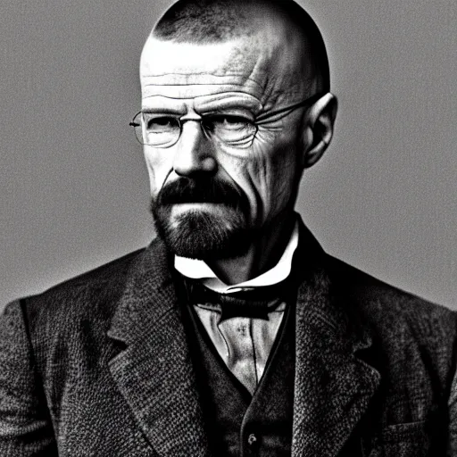 Prompt: walter white, 1 9 th century photography