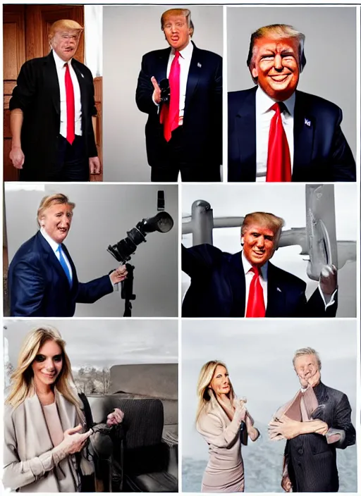 Image similar to donald trump instagram photo shoot