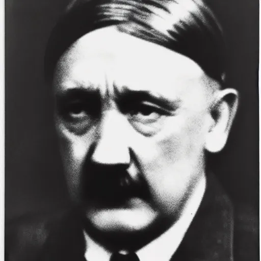 Prompt: polaroid photo of adolf hitler