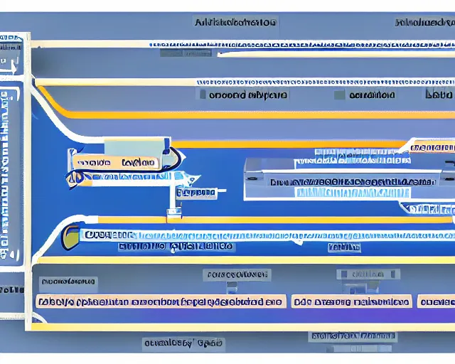 Image similar to a photo showing the architecture of an artifical neural network with many layers, scientific journal