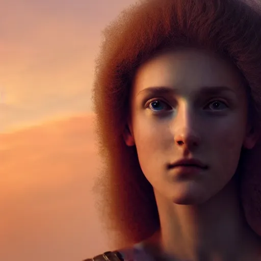 Image similar to photographic portrait of a stunningly beautiful renaissance military female in soft dreamy light at sunset, contemporary fashion shoot, by edward robert hughes, annie leibovitz and steve mccurry, david lazar, jimmy nelsson, breathtaking, 8 k resolution, extremely detailed, beautiful, establishing shot, artistic, hyperrealistic, beautiful face, octane render