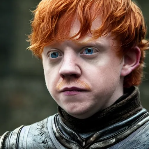 Image similar to rupert grint as ron weasley in game of thrones