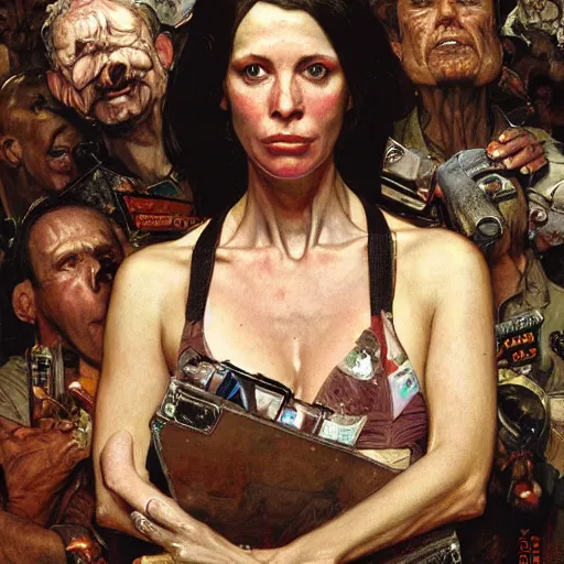 Image similar to portrait of zoe from left 4 dead, by donato giancola and norman rockwell.