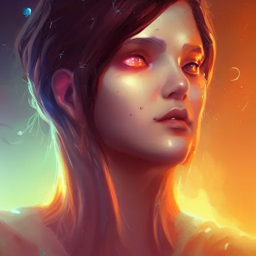 Image similar to beautiful girl in a wormhole character concept style, by Mateusz Urbanowicz, beautiful girl, 8k character concept art, by WLOP, cinematic lighting, trending on artstation, symmetrical portrait symmetrical, highly detailed CGsociety, hyper