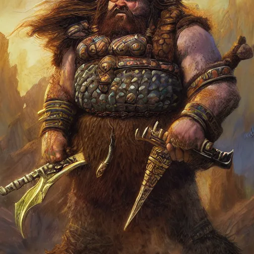 Prompt: stout dwarven warrior Gimli by Mark Brooks, Donato Giancola, Victor Nizovtsev, Scarlett Hooft, Graafland, Chris Moore