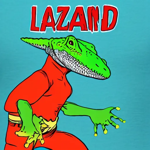 Prompt: captain lizard