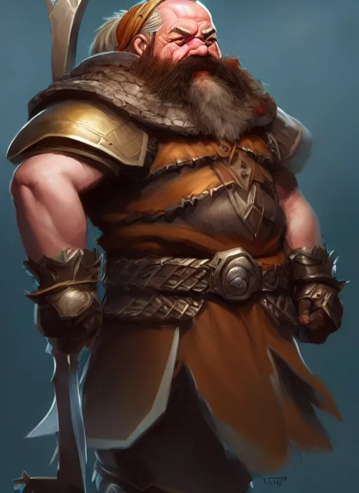 Image similar to character concept art of a dwarf warrior, key visual, realistic shaded perfect face, fine details by stanley artgerm lau, wlop, rossdraws, james jean, andrei riabovitchev, marc simonetti, and sakimichan, trending on artstation