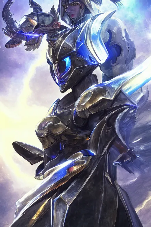 Image similar to helmet armor guardian destiny in witch queen illumination ray tracing hdr fanart arstation by sung choi robot ninja mask and eric pfeiffer and gabriel garza and casper konefal