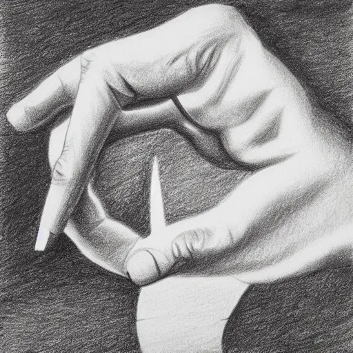 Image similar to negative space illusion, optical illusion, hand - drawn, pencil drawing
