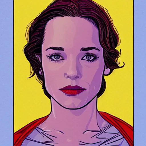 Image similar to rachel mcadams retro minimalist portrait by jean giraud, moebius starwatcher comic, 8 k