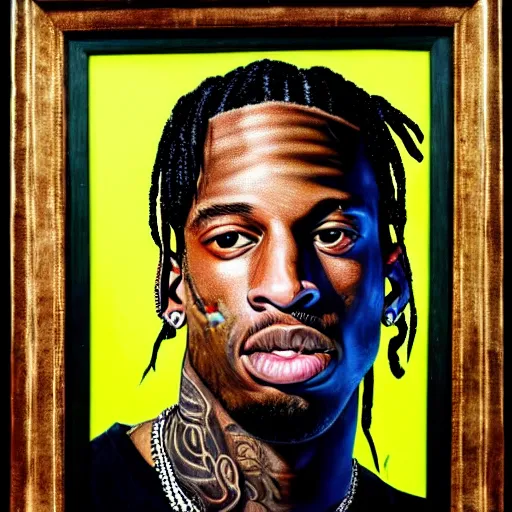 Image similar to a portrait of Travis Scott