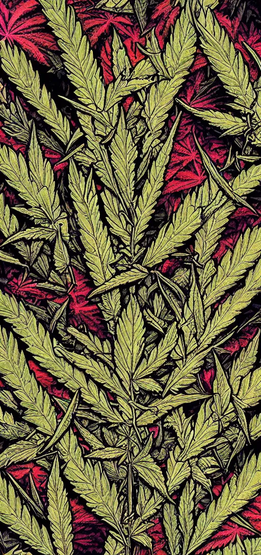 weed art wallpaper