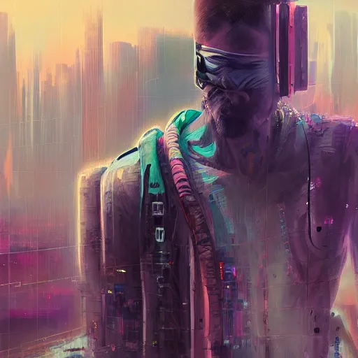 Prompt: cyberpunk art by kobe sek