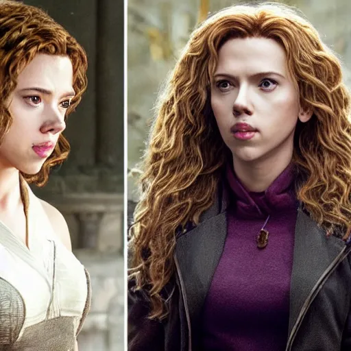 Image similar to scarlett johansson as hermione granger