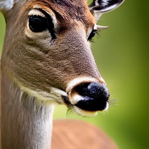 Image similar to a calming image of a deer. deer portrait. symmetric. award - winning photography. trending on artstation