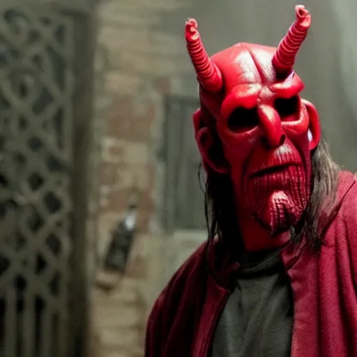 Image similar to twizzlers!! hellboy, movie still