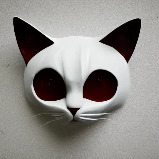 Image similar to an evil symbolic cat face