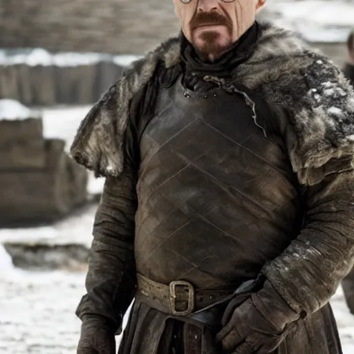 Prompt: Walter White in the Game of Thrones (2011)