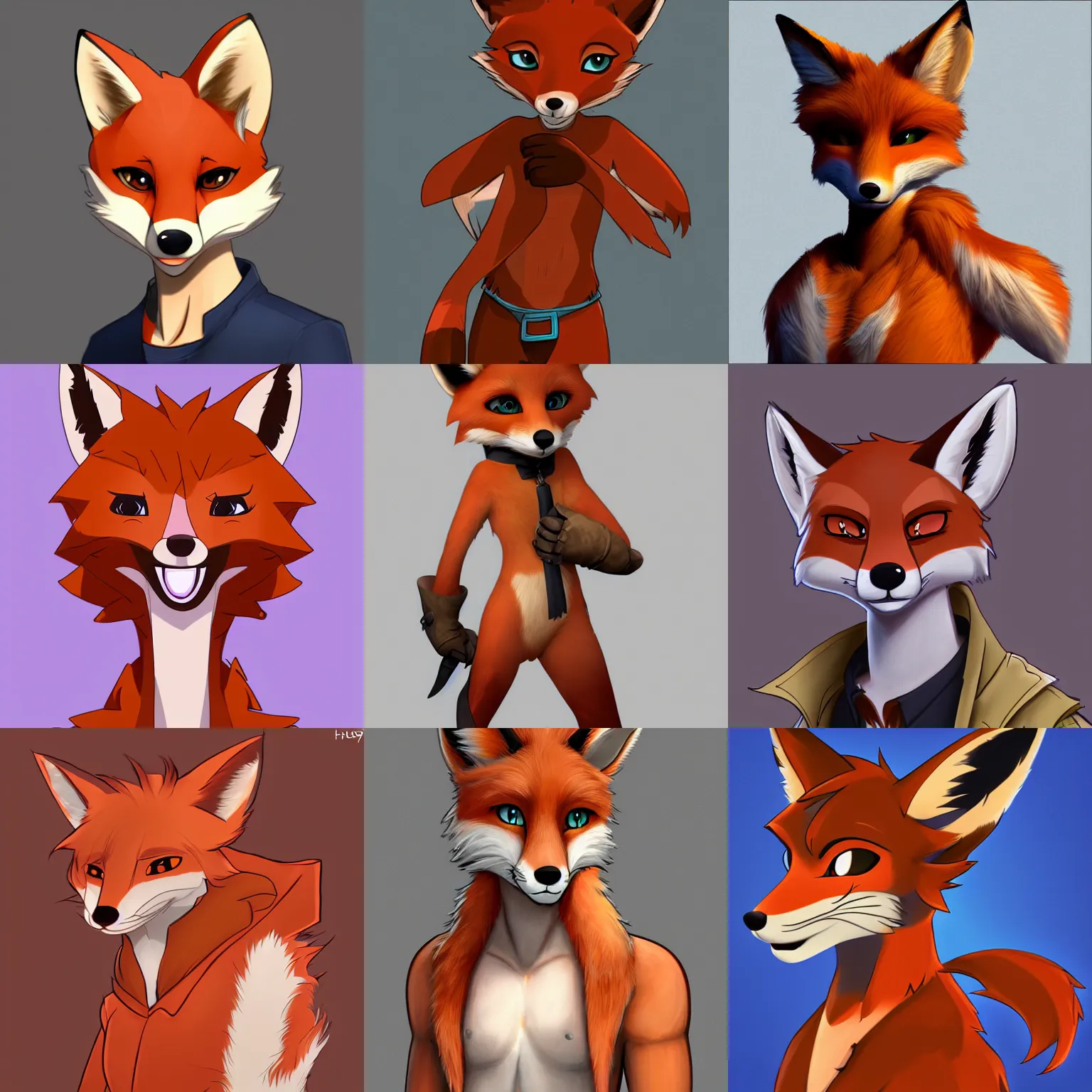 Prompt: FurAffinity art of an extremely beautiful cute cartoon male anthro fox character with styled hair, highly detailed, 4k, trending on FurAffinity