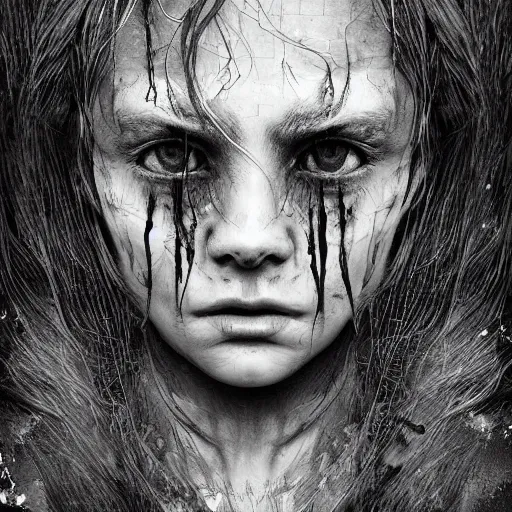 Prompt: eerie, black and white photo, realistic, highly detailed, trending on artstation