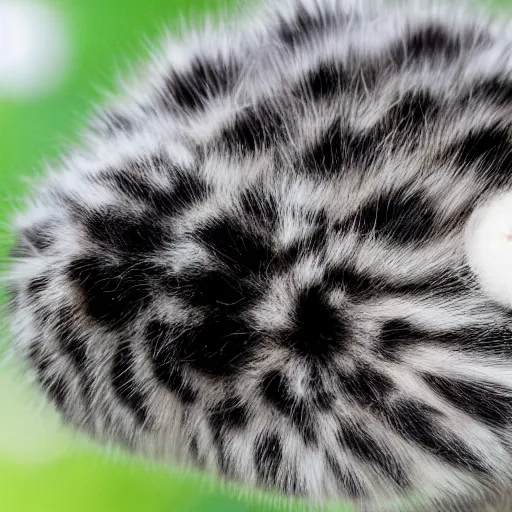 Image similar to fuzzy caterpillar with the face of a kitten