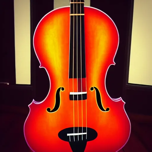 Image similar to guitar in cello shape