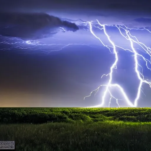 Image similar to futuristic flying car emerging from a circle of lightning in the sky, thunderstorm at night, 28mm dramatic photo