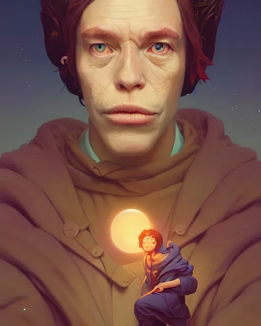 Image similar to highly detailed surreal vfx portrait of saint monkey boy iii, stephen bliss, unreal engine, greg rutkowski, loish, rhads, beeple, makoto shinkai and lois van baarle, ilya kuvshinov, rossdraws, tom bagshaw, alphonse mucha,