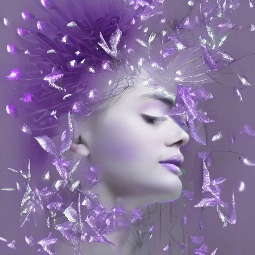 Image similar to crystethereal lavender atrium manipulation layeredinfusion lilac silver silver fuji pastel lilac sparkle fuji surreal creations serene lilac sparkle grey lilac weeping abstract collage