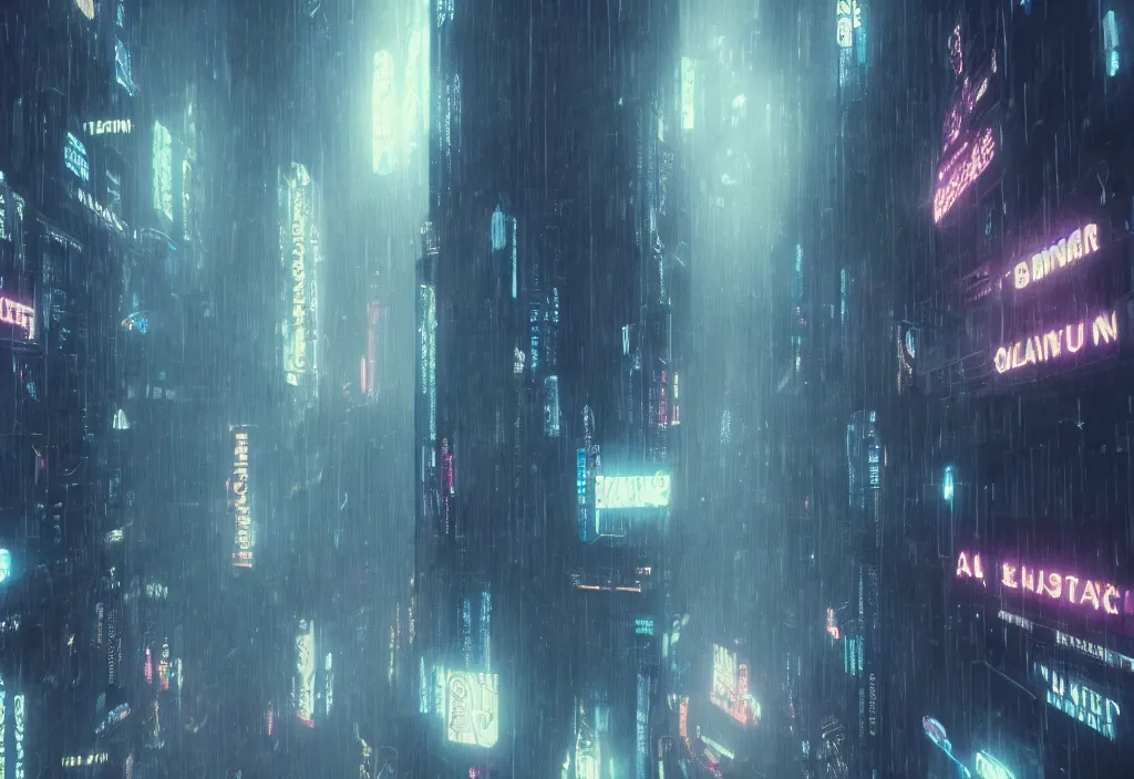 Image similar to a dramatic epic ethereal stunning beautiful and insanely detailed matte painting of a Blade Runner movie still, atmospheric and vaporwave composition, winning-award masterpiece, fantastic, octane render, 8K HD Resolution, High quality image