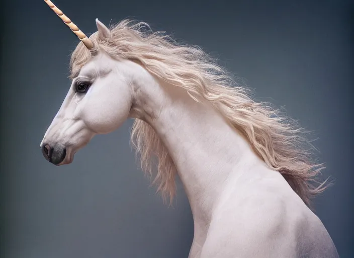 Prompt: a highly detailed cinematic portrait color photograph of charlie the unicorn, ultra realistic, depth, beautiful lighting, by richard avedon and annie leibovitz and arnold newman, photorealistic, hyperrealistic, octane, epic composition, hasselblad camera, 5 0 mm, sharp focus, perfect facial symmetry