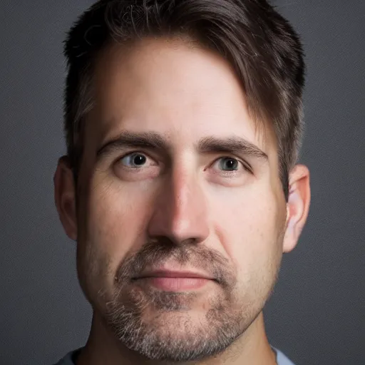 Prompt: headshot, portrait photo still of an average canadian man, white background, 8 k, 8 5 mm f 1. 8