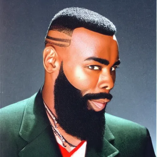 Prompt: mr. t ugly haircut