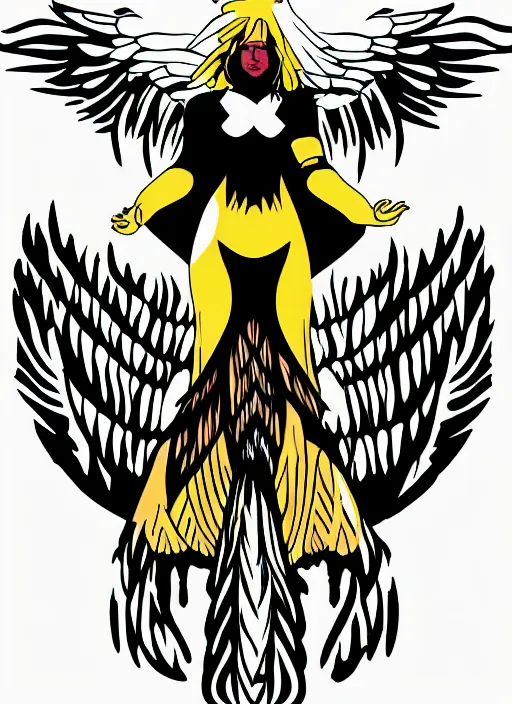 Prompt: white phoenix on salt mountain simple background simplified design geometric graphic design Jermaine rogers style