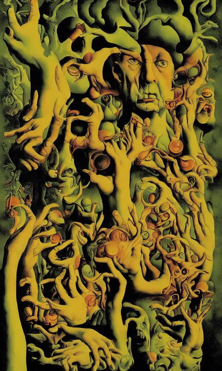 Image similar to still from pan ’ s labyrinth by richard corben by rene magritte