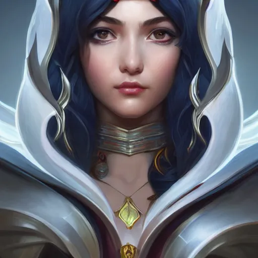 Image similar to perfectly - centered - portrait of irelia from league of legends, intricate, highly detailed, digital painting, artstation, concept art, smooth, sharp focus, illustration, unreal engine 5, 8 k, art by artgerm and greg rutkowski and alphonse mucha