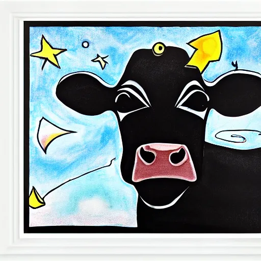 Image similar to cow in space by laurel d austin