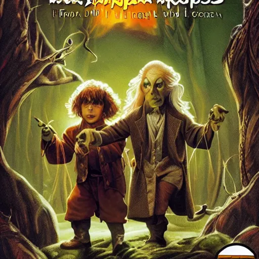 Image similar to Hobbit vampires from hell goosebumps book cover