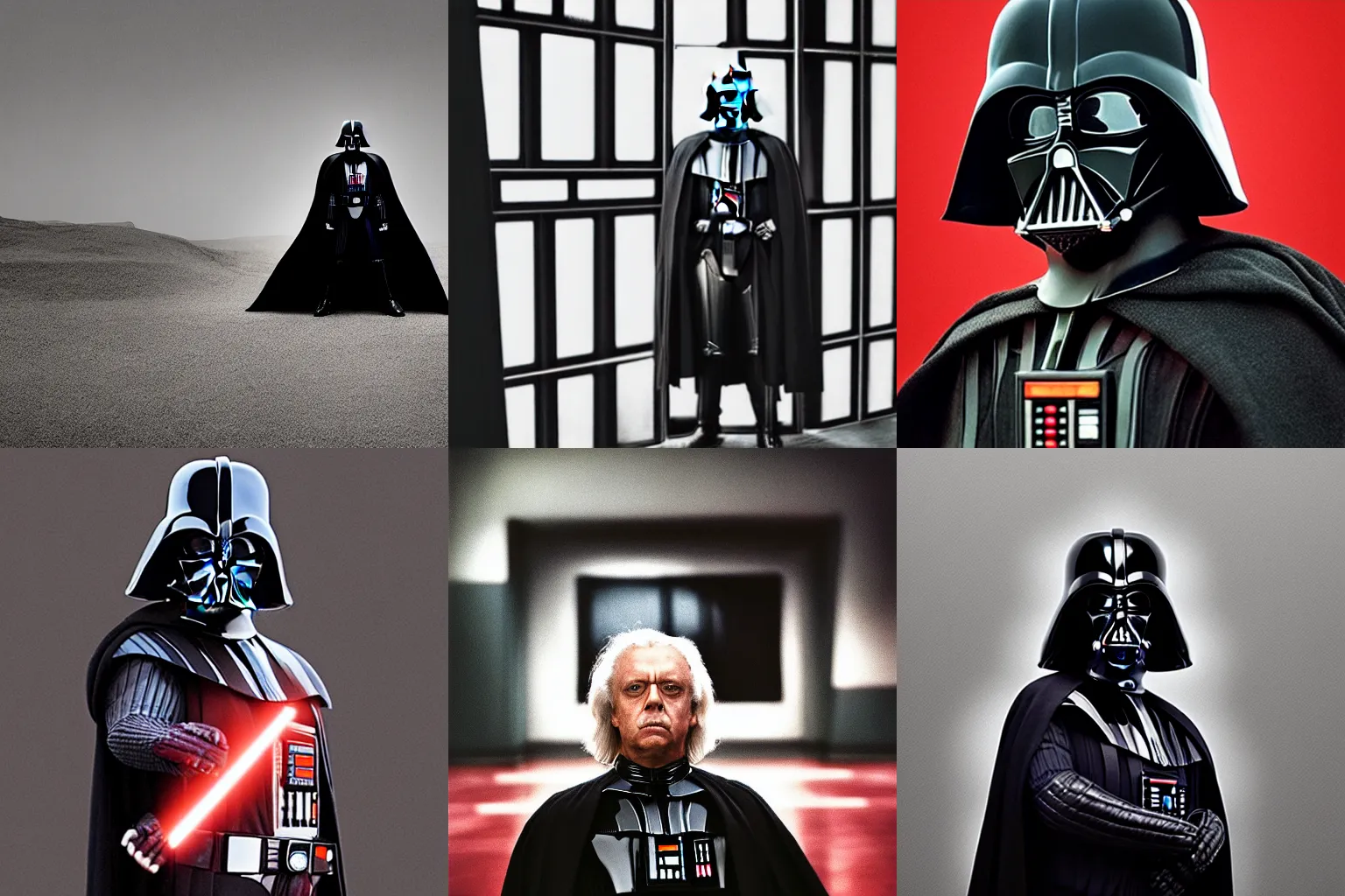 Prompt: a portrait of darth vader in the style of annie leibovitz, award winning photograph