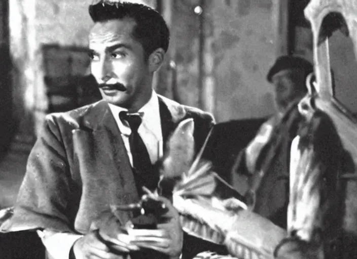 Image similar to a film still of teemo in casablanca ( 1 9 4 2 )