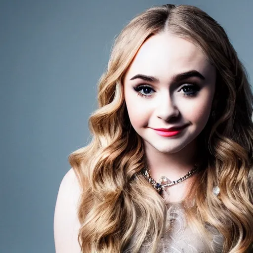 Image similar to professional portrait photography of sabrina carpenter in an opera