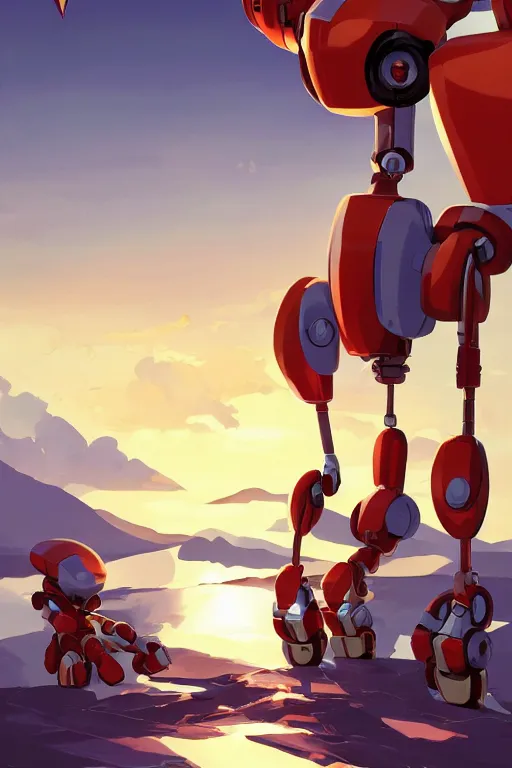 Image similar to metabots medabots medarotto medarot robot minimalist comics, behance hd by jesper ejsing, by rhads, makoto shinkai and lois van baarle, ilya kuvshinov, rossdraws global illumination ray tracing hdr radiating a glowing aura