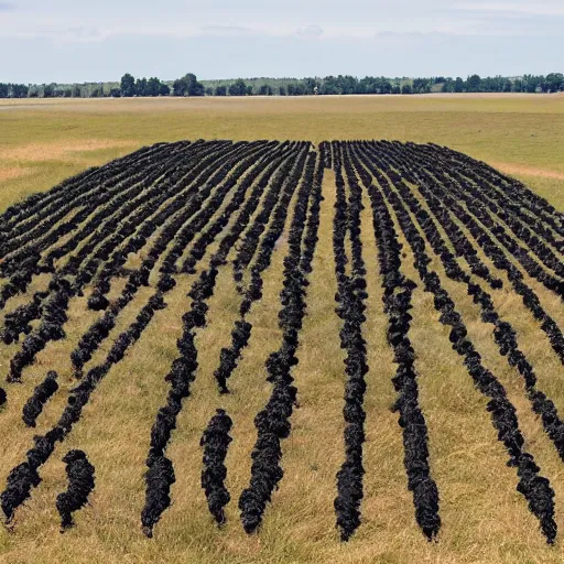 Image similar to millions of black zwerschnatzers in the field