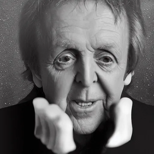 Prompt: “Paul McCartney as Emperor Palpatine”