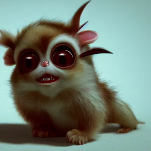 Prompt: cute gizmo mogwai having a tantrum, intricate detail, beautiful aesthetic, photorealistic, award winning professional cinematic composition, dramatic lighting, 8 k