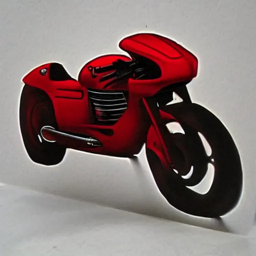 Prompt: kaneda motorcycle, airbrush.